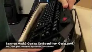AZiO Levetron Mech5 Gaming Keyboard from Geeks.com
