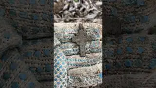 Нашел крестик под деревом!