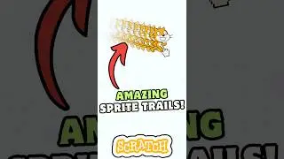 Amazing SPRITE TRAILS in Scratch 😍😍 | Mouse trails!     #scratch #scratchprogramming #shorts