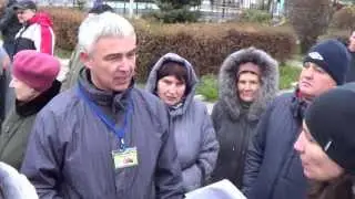 Пикет в защиту рощи Новочеркасск. Леонид Новиков.