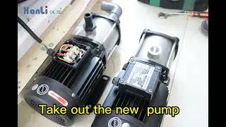 how to replace a pump for a hanli chiller