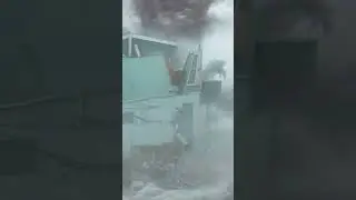 Hurricane Rips off the Window Tornado Style