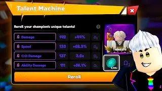 TROQUEI TODOS OS TALENTOS dos PERSONAGENS ASCENSION 3 no ANIME CHAMPIONS