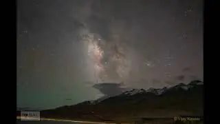 Pangong Tso Lake, Ladakh MilkyWay Timelapse - starting from Blue Hour