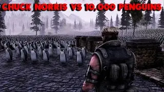 Chuck Norris VS 10,000 Penguins