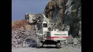 TEREX O&K RH30-E in a german granite quarry
