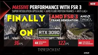 FSR 3.0 Frame Generation upto 4x more FPS in older GPUs