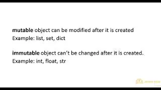 2.7 Mutable and Immutable Objects | Data Types, Variables, Operators | Learn Python Programming Step