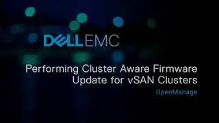 Performing Cluster Aware Firmware Update for vSAN clusters