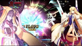 【FGO】Unlimited Solemn Defense 水着キャストリア(バーサーカー) - Summer Castoria VS Kiara