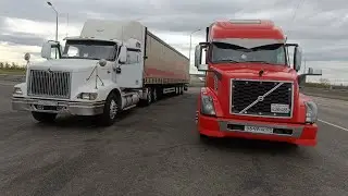 International 9400i первый дым 🔥  Volvo VNL очень богатый встречами рейс