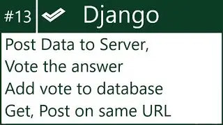 13 | Add data to DB without Django form  | by Hardik Patel