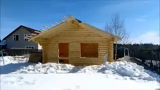 Одноэтажная баня за 2 недели
