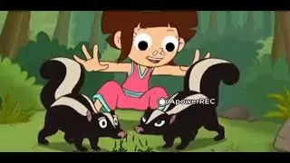 skunk fart on face kid
