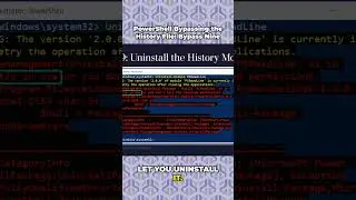 PowerShell Bypassing the History File: Bypass Nine