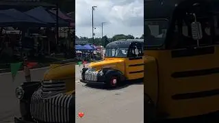 Classic School Bus #oldisgold #classic #schoolbus #antique #carshow #vintage #oldschool #sweet #cute