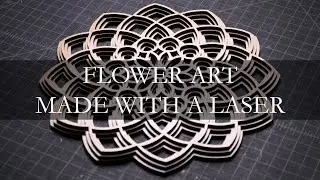 I Made This Layered Flower Art with a Laser