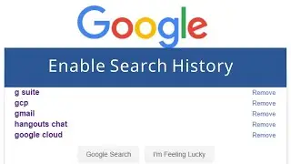 How to turn on Google search history android