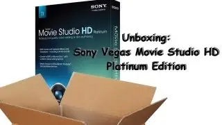 Unboxing: Sony Vegas Movie Studio HD 11 Platinum