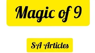 Magic of table 9 || Multiple of 9 || Tricks || Table of 9 || #shorts