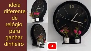 idéias incríveis de relógio de parede artesanato como renda extra