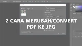 2 Cara Merubah  Convert PDF ke JPG
