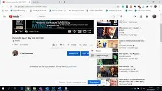 How to open a transcript in Youtube and toggle timestamps