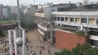 দেখুন কিভাবে আগুন লেগেছে মিরপুর স্টেডিয়াম এ (Breaking News)।। Fire on Mirpur Staium (news today)