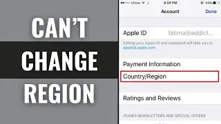 Can't Change Country Region Apple ID | How to Fix Cannot Change Country in App Store (iOS 18.3)