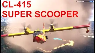 Microsoft Flight Simulator 2024 - CL-415 SUPER SCOOPER EXTENDED AERIAL FIREFIGHTING - GAMEPLAY
