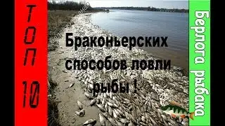 Рыбалка,Браконьеры,ТОП-10 Браконьерских способов рыбалки.