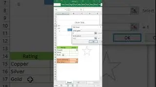 How to make an EASY color-changing rating infographic in Microsoft Excel #shorts