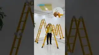 Sử Dụng Đa Dạng Các Kiểu Dáng Với Thang Nhôm Gấp 4 Đoạn Sơn Tĩnh Điện Jumbo|Jumbo.vn #thanggap