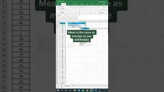 How to get the Mean and Standard Deviation - Excel Tricks Series 