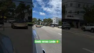Honda versus Lamborghini 😳 
