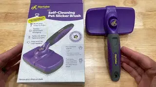 Hertzko Self Cleaning Slicker Brush - Silent Unboxing
