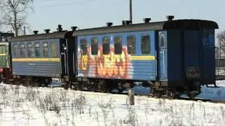 ТУ7-0767 выходит из ст. Заречное на перегон 14.01.2013