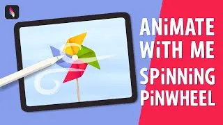 #animate With Me in #procreatedreams | Spinning Pinwheel - Fully narrated #tutorial #animation
