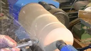 Wood-turning a $150 table lamp from a *$0.10 log,