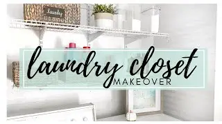 SMALL LAUNDRY ROOM MAKEOVER | CLEAN & ORGANIZE WITH ME 2019 | CHEAP LAUNDRY ORGANIZATION IDEAS