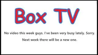 Sorry, no video this week:(