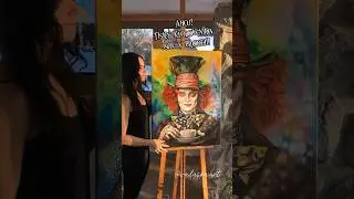 Tisky k prodeji. 🎩 #art #malování #obraz #painting #barvy #czech #madhatter #aliceinwonderland