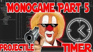 MonoGame Part 5 Projectile + Timer class   #coding #gamedev #monogame #projectile #shooting #bullet