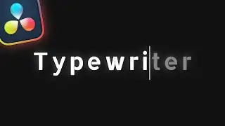 Create the TYPEWRITER EFFECT in 30sec | Davinci Resolve Tutorial