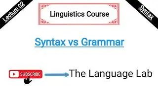 Syntax vs Grammar|Difference between syntax and Grammar|