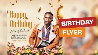 How to create Birthday Flyer Design on android | Pixellab and Snapseed Tutorial
