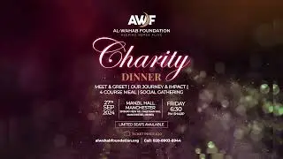 Join Us for a Night of Inspiration! Charity Event on 27th Sept – Book Your Tickets Now! | AWF