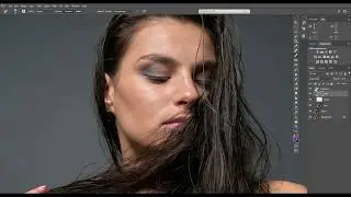 Professional Portrait Retouch Time Lapse| Black and White Photography