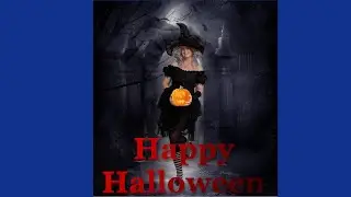 Gimp Halloween Composing