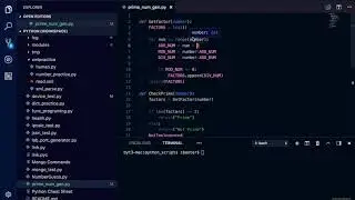 Pre-Algebra with Python, Getting Factors and Prime numbers